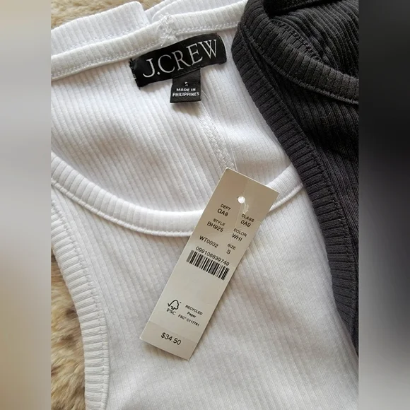 NWT J. Crew New favorite tank top in vintage rib, size small - Picture 9 of 9